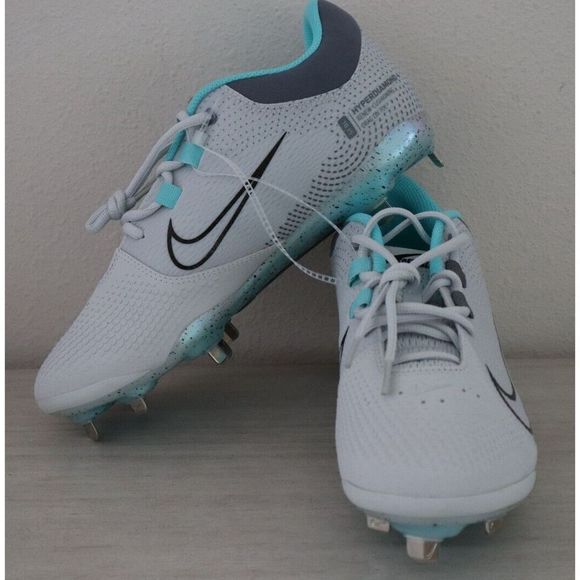 Nike CZ5920-003 Women's Sz 10 Gray Hyperdiamond 4 Pro Metal Softball Cleats - Picture 1 of 8